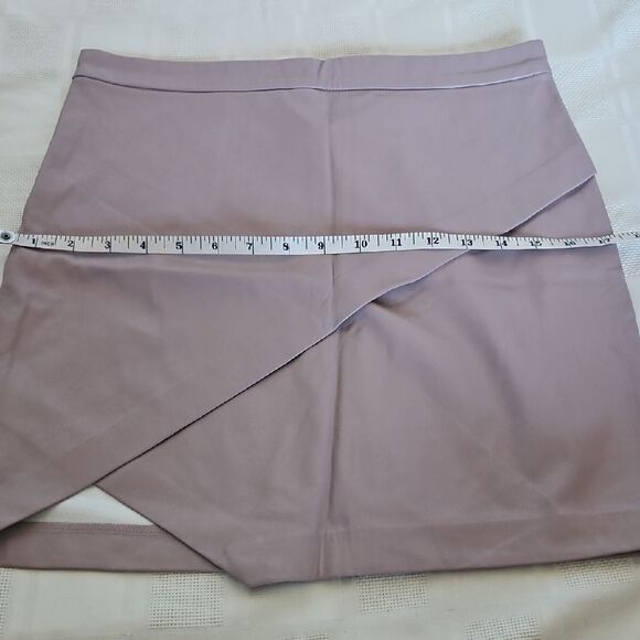 Dynamite Pink Mini Wrap Skirt Asymmetrical Slit - Picture 7 of 16